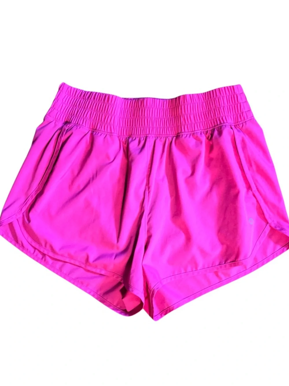 GapFit High Rise Running Shorts Hot Pink Breathable Athletic Barbiecore Large - Picture 3 of 11